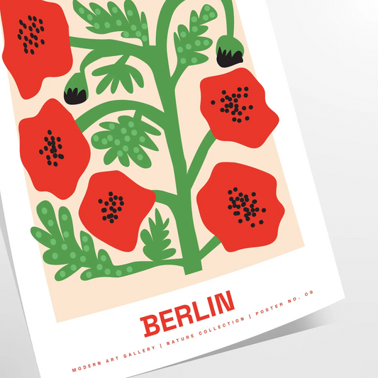 charm vintage botanical prints farmer market poster vibrant green red hues wall art thoughtful gift artwork fresh touch space sizes A4 cm A0